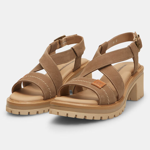 Sandalias de mujer Weinbrenner con tacón midi , Marrón Sandalias de mujer Weinbrenner con tacón midi , Marrón